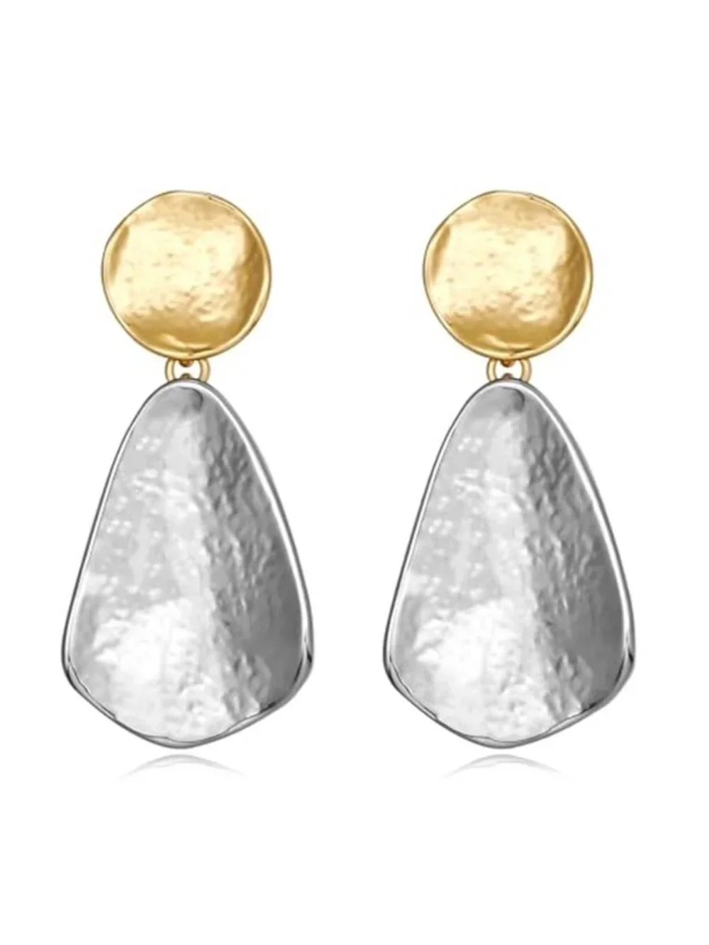 Women's Geometric Chunky Dangle Earring Trendy Gold Plated Earrings